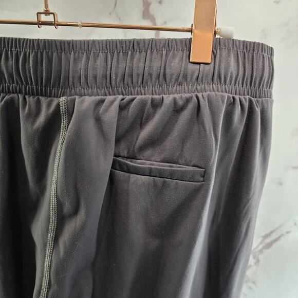 Zyia Pants Womens Medium Gray High Rise Drawstring Pull On Lounge Recovery - Picture 9 of 10